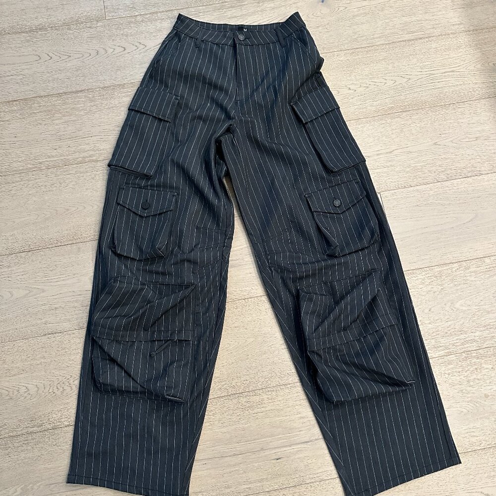 AFRM Pinstripe CARGO pants in size 24